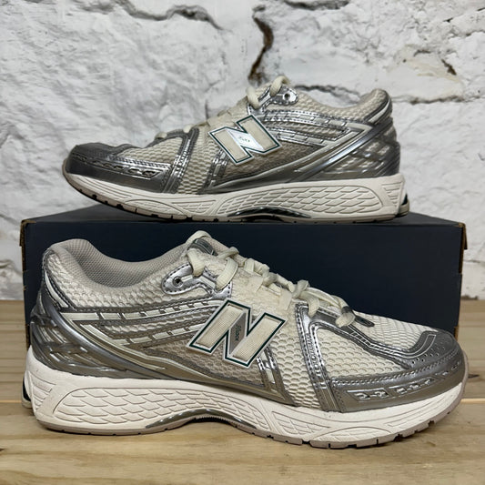 New Balance 1906R Silver Metallic Sea Salt Sz 12