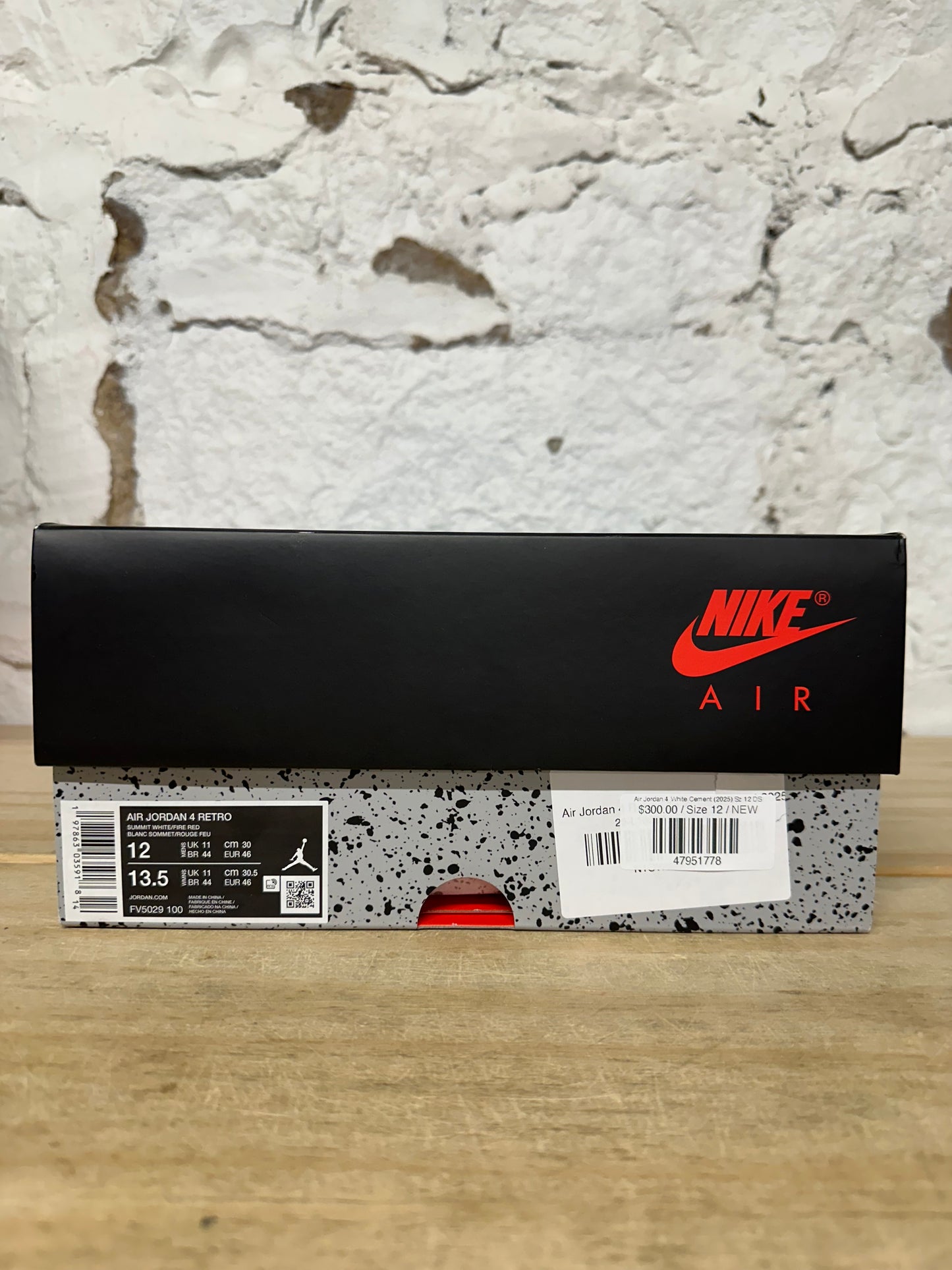 Air Jordan 4 White Cement (2025) Sz 12 DS