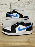 Air Jordan 1 Low Black University Blue Sz 10 (11.5W) DS