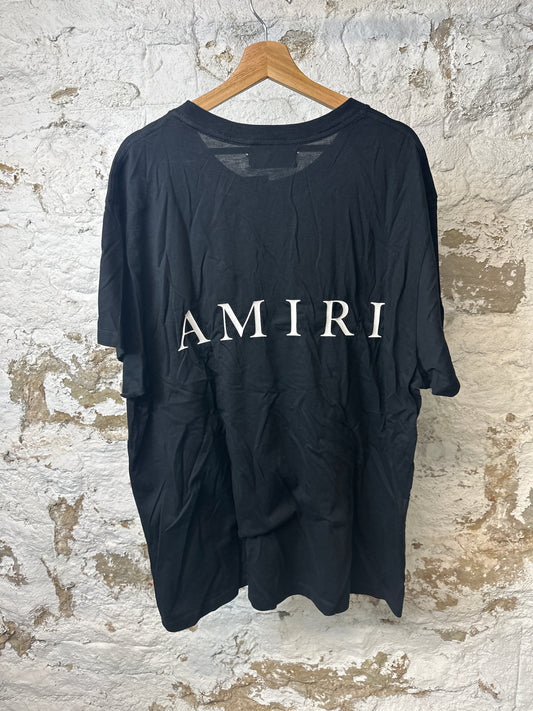 Amiri White AM Black T-shirt Sz XXL
