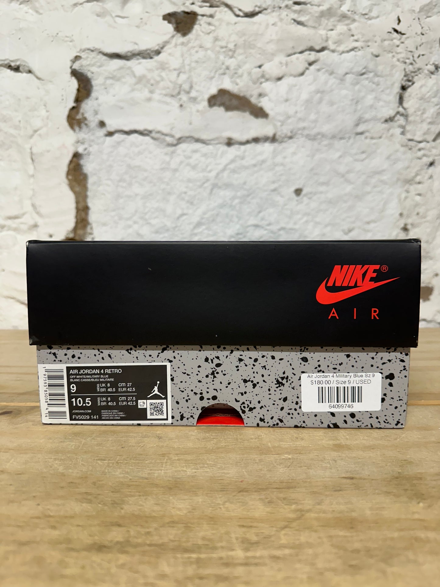 Air Jordan 4 Military Blue Sz 9