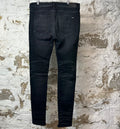 Amiri MX1 Black Blue Patch Black Denim Jeans Sz 38