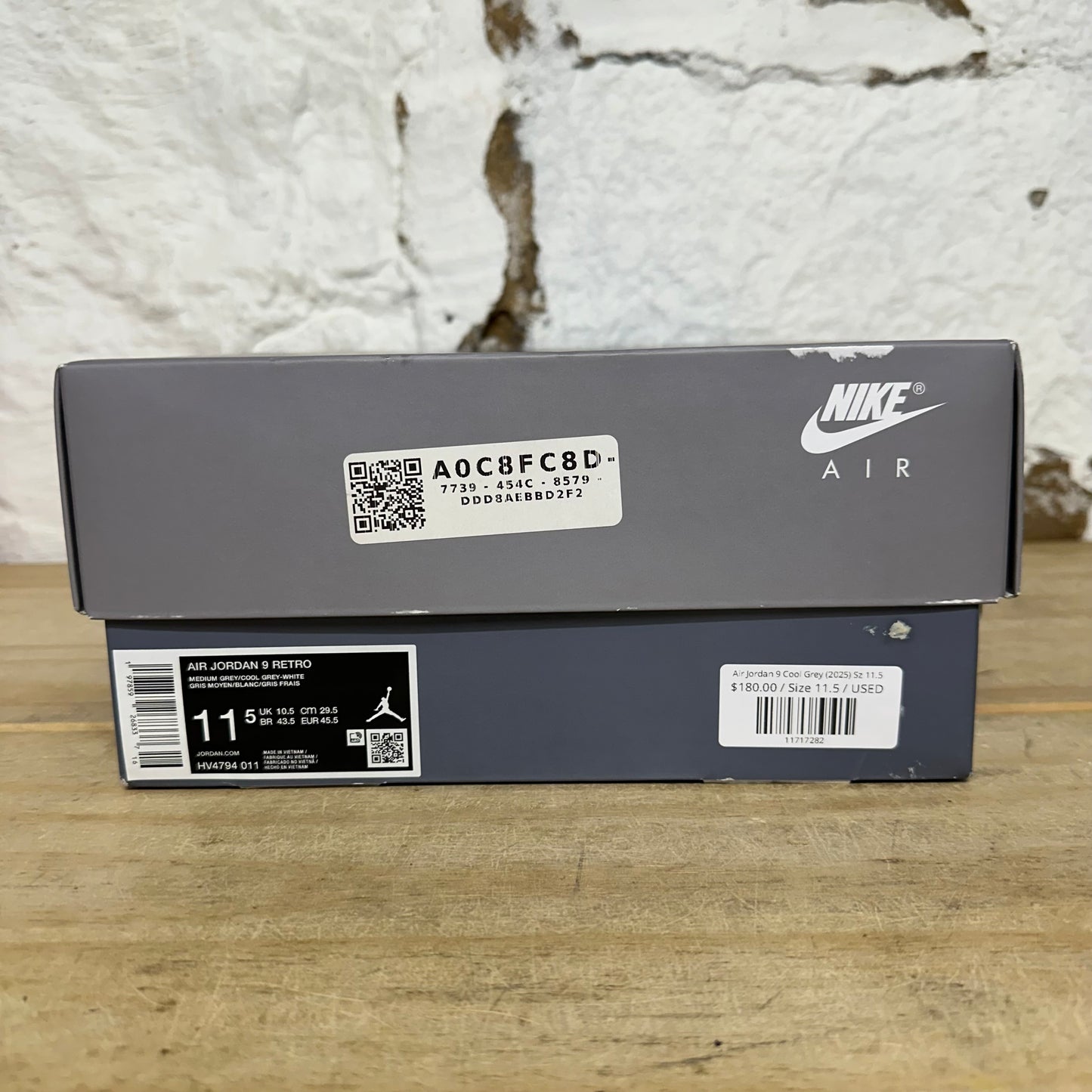 Air Jordan 9 Cool Grey (2025) Sz 11.5
