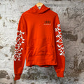 Amiri White Bones Hoodie Orange Sz S