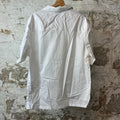 Casablanca Embroidered Logo White Button Up Shirt Sz XL