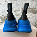 Alexander McQueen Black Blue Tread Boot Sz 9.5 (42.5)