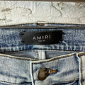 Amiri Plain Washed Blue Denim Jeans Sz 30