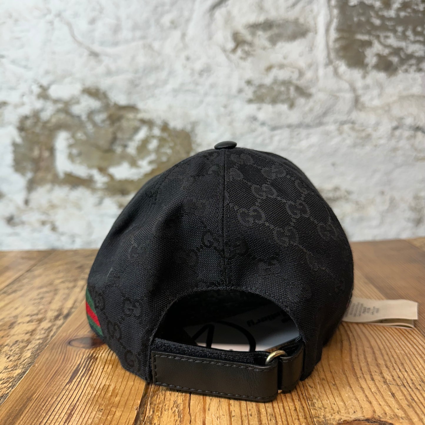 Gucci Black GG Monogram Hat Sz XL