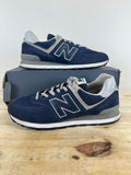 New Balance 574 Navy White Sz 11.5