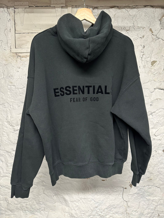 FOG Essentials Black Back Logo Hoodie Sz XS