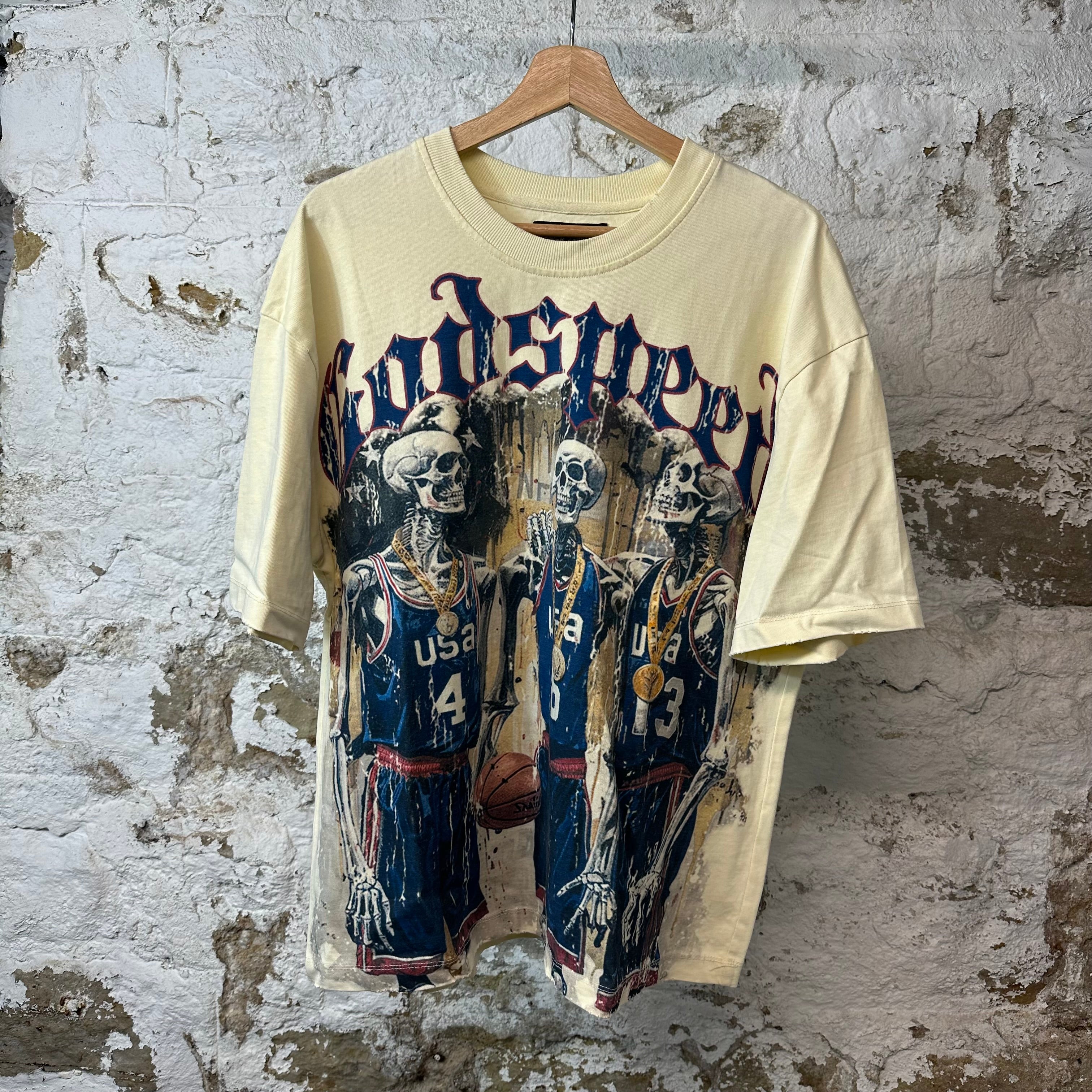 Godspeed Dream Team T-shirt Cream Sz S