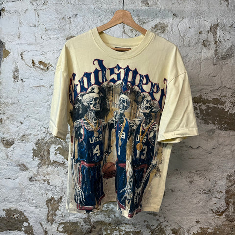 Godspeed Dream Team T-shirt Cream Sz S