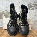 Alexander Mcqueen Beige Black Tread Boot Sneaker Sz 7 (40)