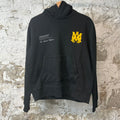 Amiri Yellow MA Art District Hoodie Black Sz S