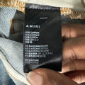 Amiri Knee Hole Blue Denim Jeans Sz 28