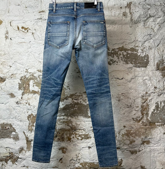Amiri Plain Blue Denim Jeans Sz 28