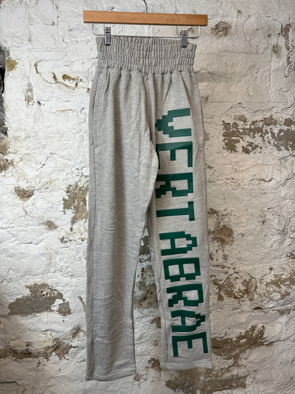 Vertabrae Green Spell Gray Sweatpants