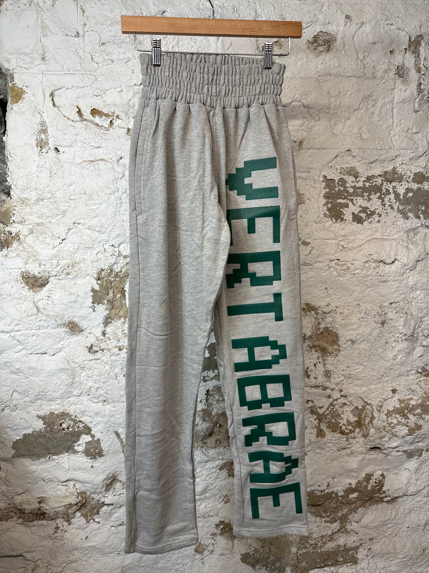 Vertabrae Green Spell Gray Sweatpants