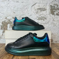 Alexander Mcqueen Iridescent Tab Black Sneaker Sz 7 (40)