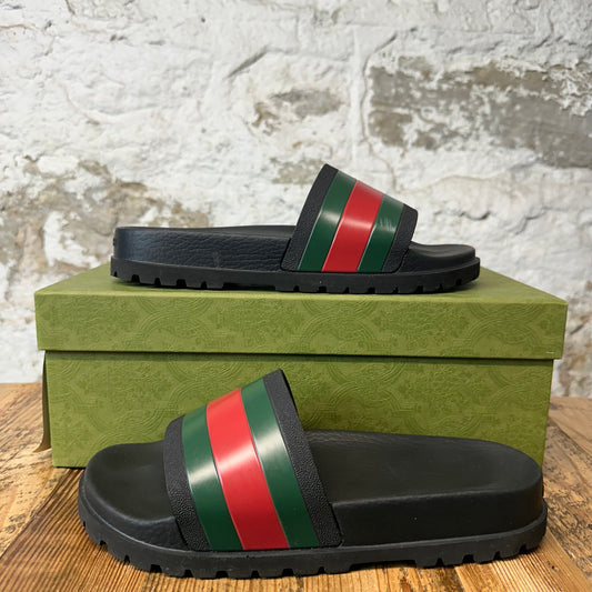 Gucci Web Slide Black Sz 9