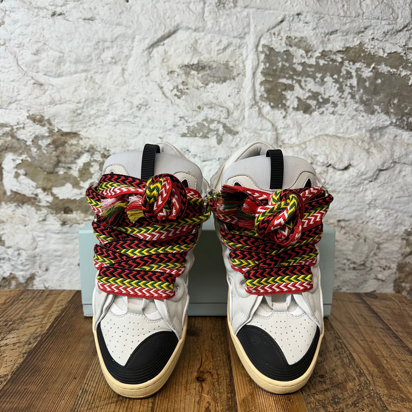 Lanvin Curb Multicolor Lace Gray Sneaker Sz 12 (45)