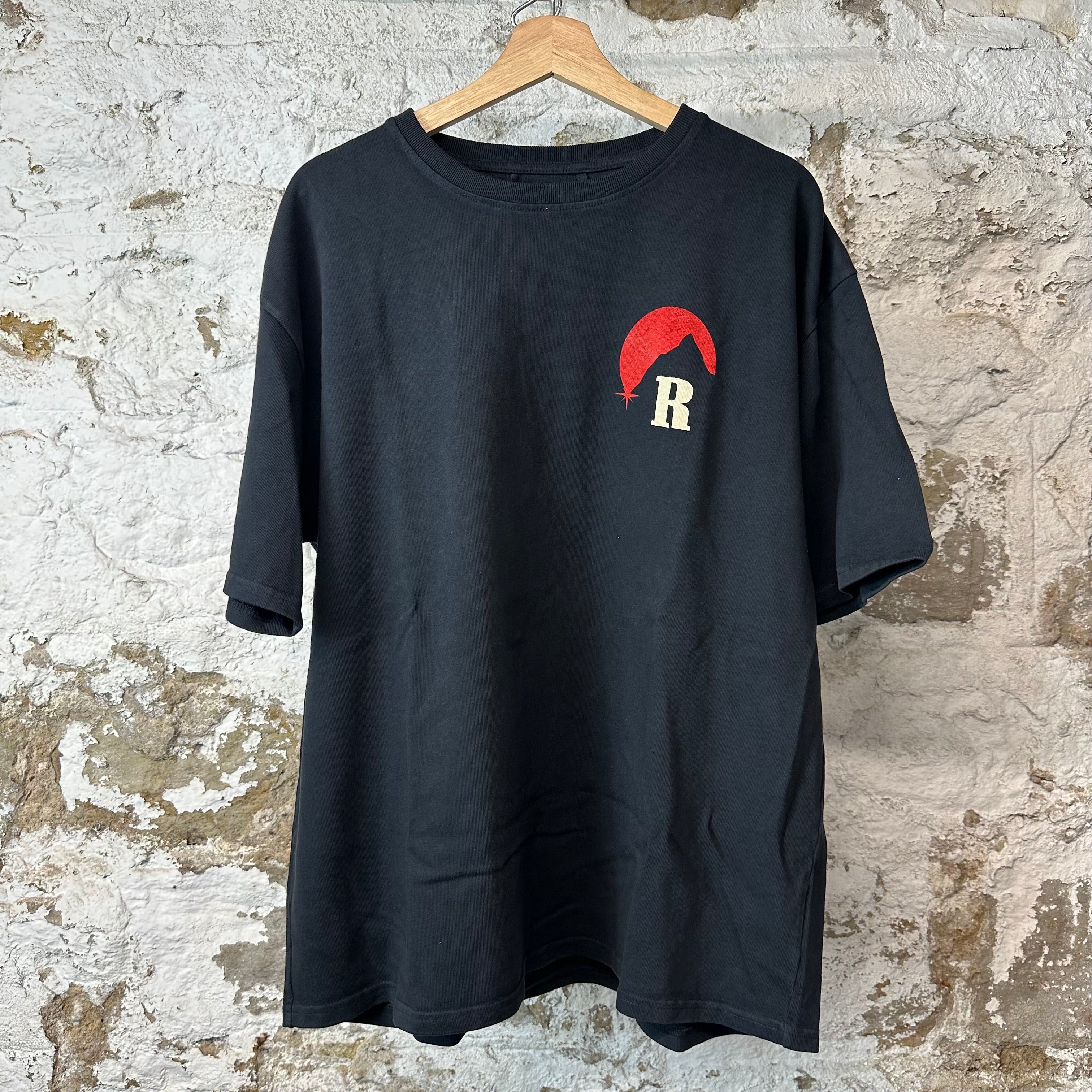 Rhude Red Moon Black T-Shirt Sz L