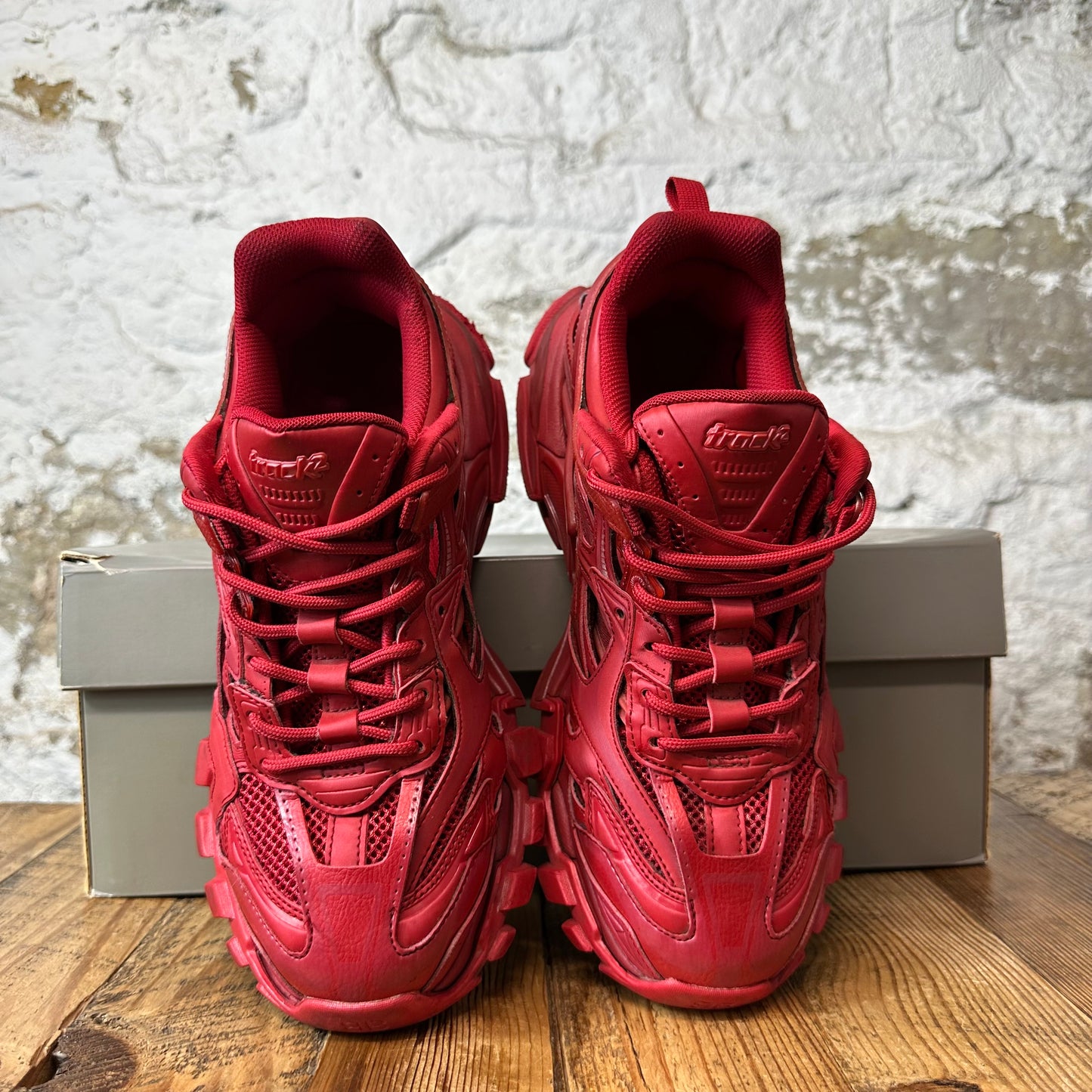 Balenciaga Track 2 Matte Red Sneaker Sz 8 (41)