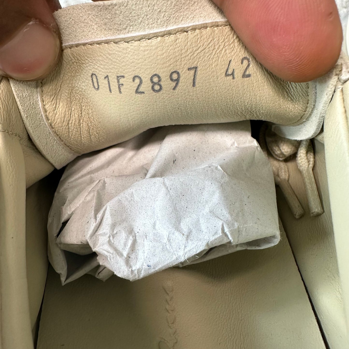 Rick Owens Vintage Sand Milk Sneaker DS