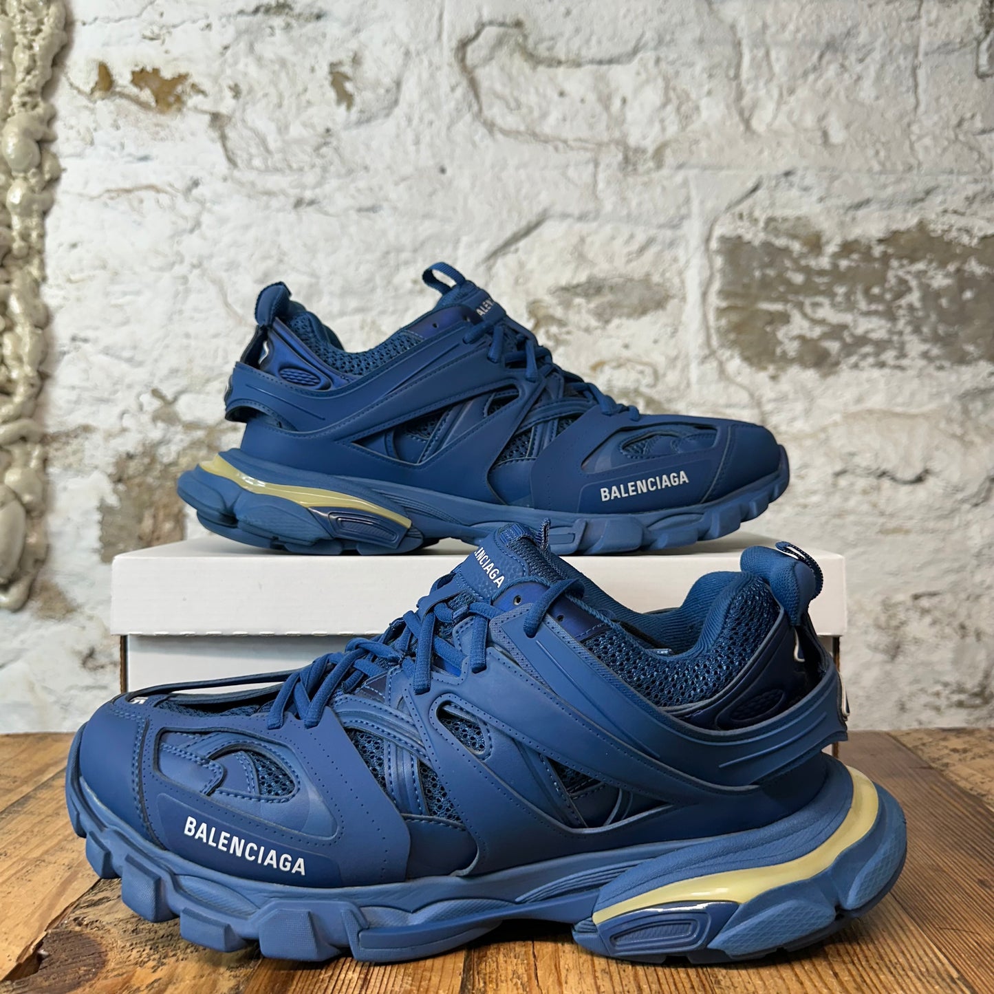 Balenciaga Track Runner Triple Blue LED Sneaker Sz 12 (45)