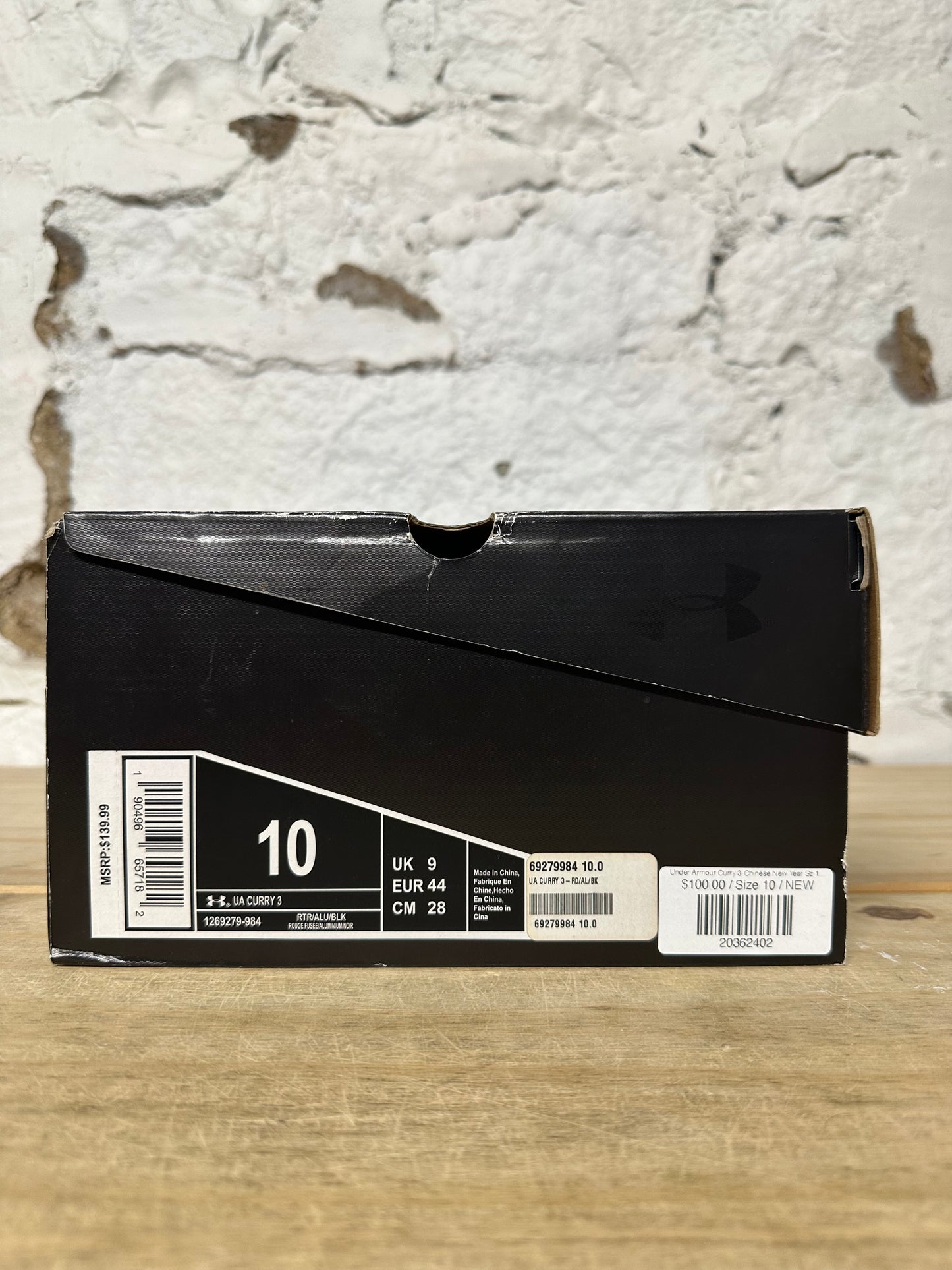 Under Armour Curry 3 Chinese New Year Sz 10 DS