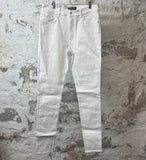 Amiri Plain White Denim Jeans Sz 36