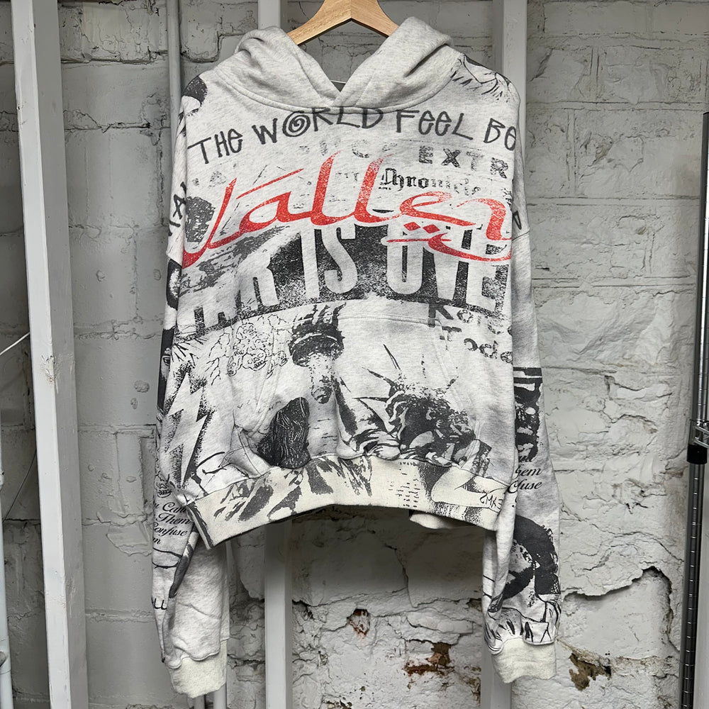 Vale Mural Pullover Hoodie Sz S