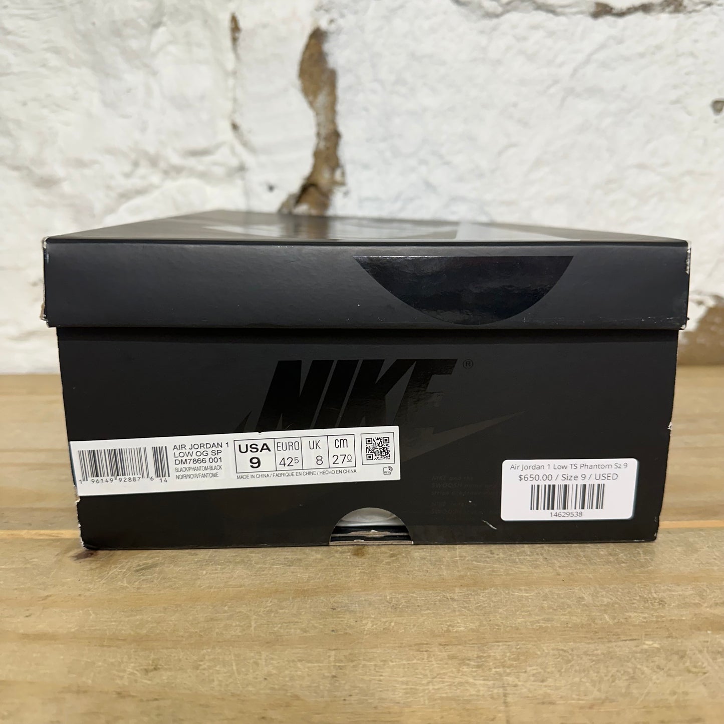 Air Jordan 1 Low Travis Scott Phantom Sz 9