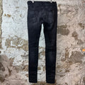 Amiri Plain Faded Black Distressed Denim Jeans Sz 32