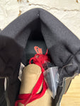 Air Jordan 1 High Black Satin Gym Red Sz 11.5 DS