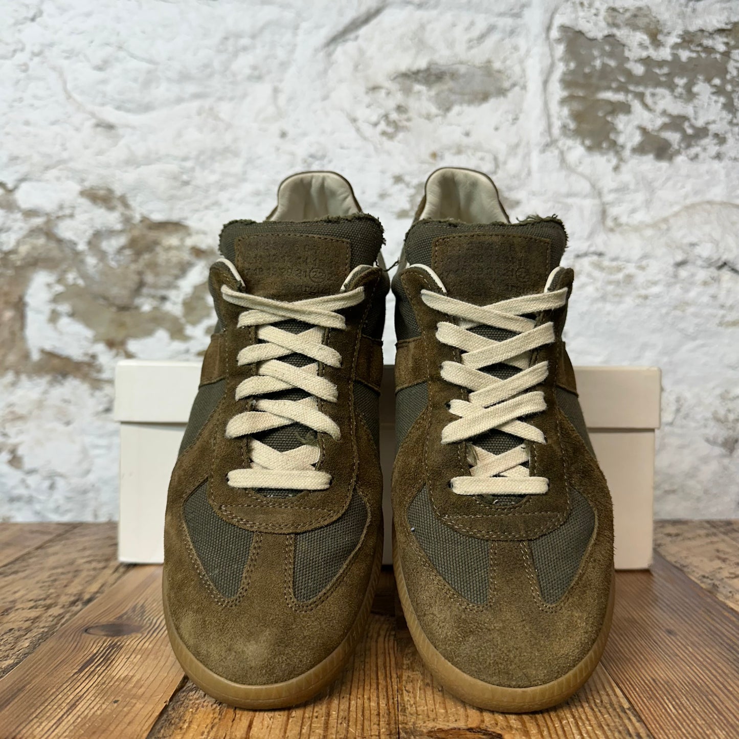 Maison Margiela Replica Green Canvas Sneaker Sz 8 (41)