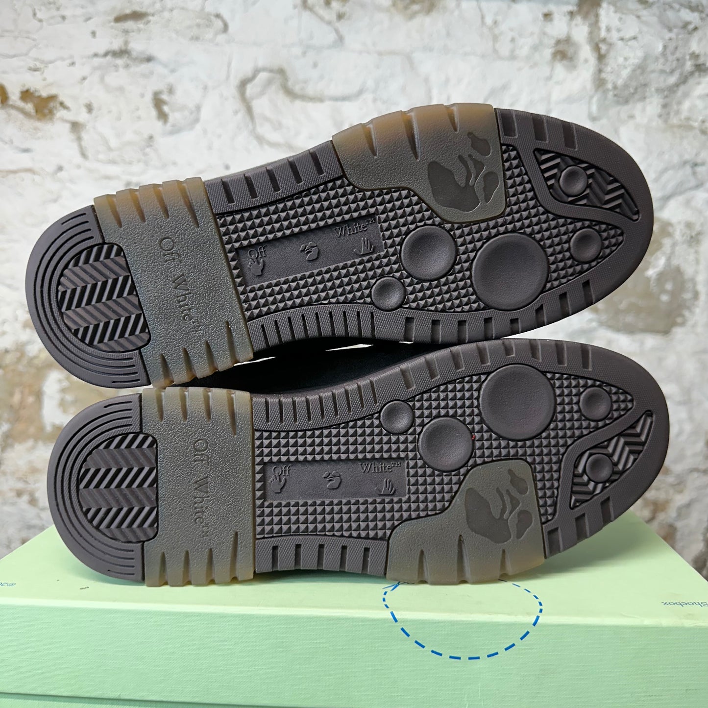 Off-White Out Of Office Brown Suede Mule Sz 11 (44)