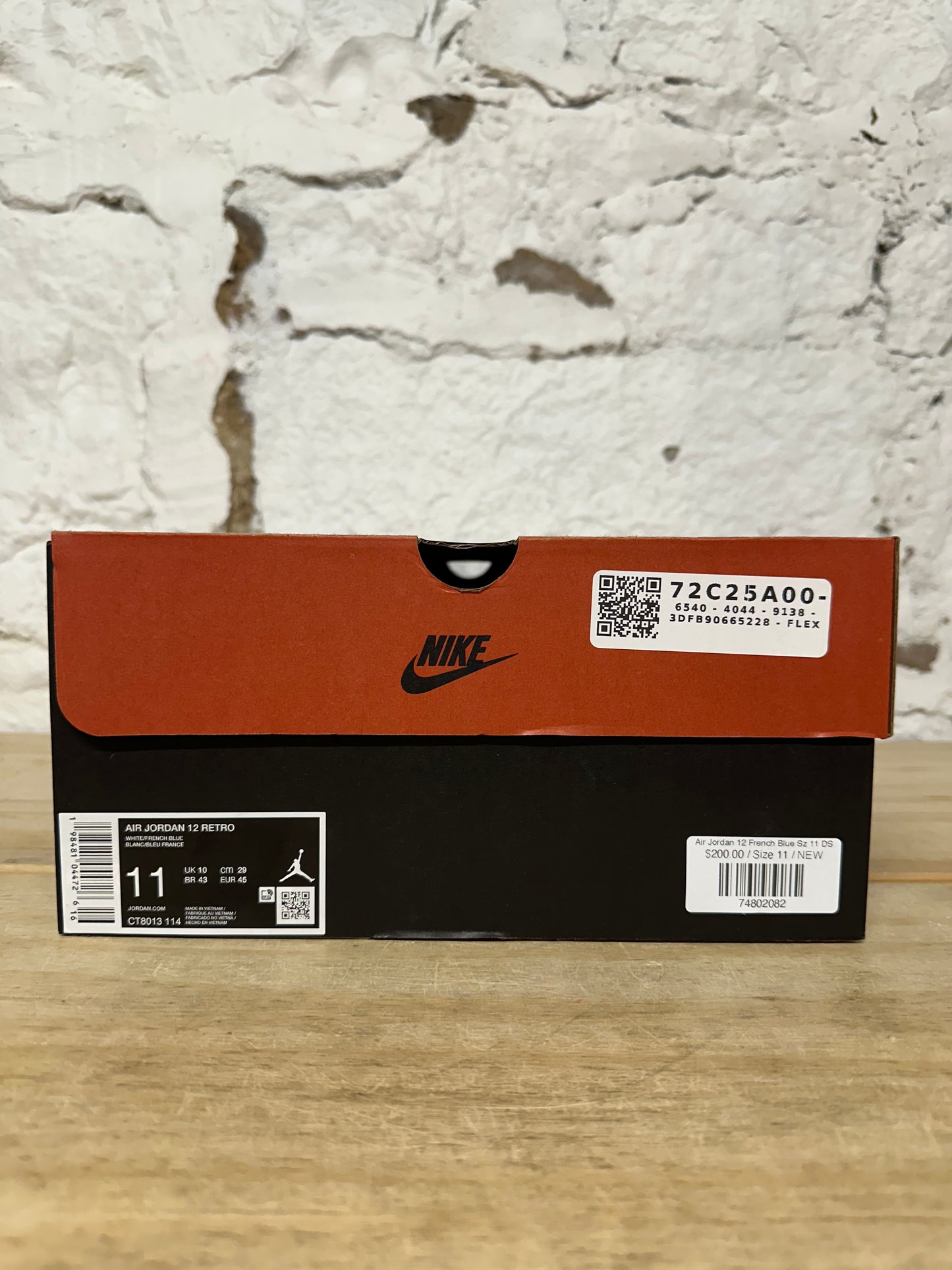 Air Jordan 12 French Blue Sz 11 DS