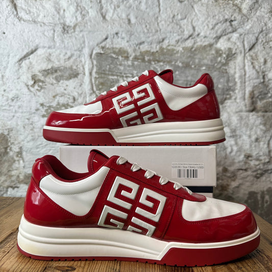 Givenchy G4 Red White Patent Sneaker Sz 13 (46)