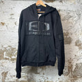 Bottega Desires Black Tech Zip Up Hoodie Sz XL