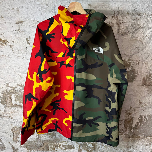 Supreme TNF Split Tape Seam Jacket Camo Sz L