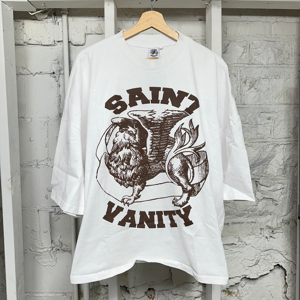 Saint Vanity Brown Griffin White T-Shirt Sz XL