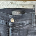 Amiri Distressed Faded Black Denim Jeans Sz 36