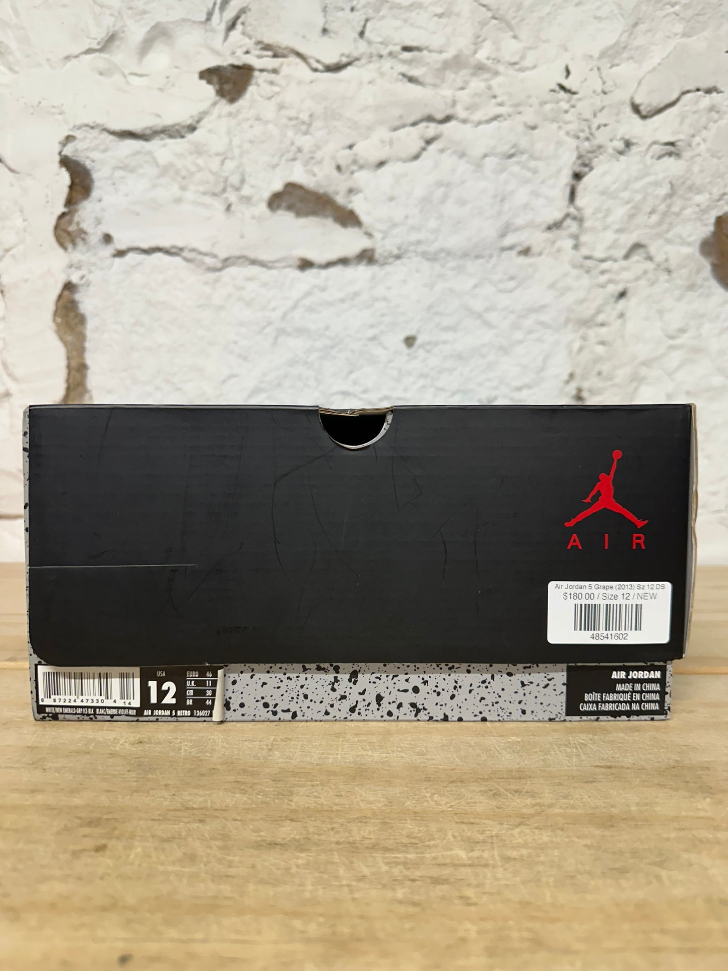 Air Jordan 5 Grape (2013) Sz 12 DS