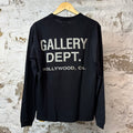 Gallery Dept White Logo L/s Black Sz S