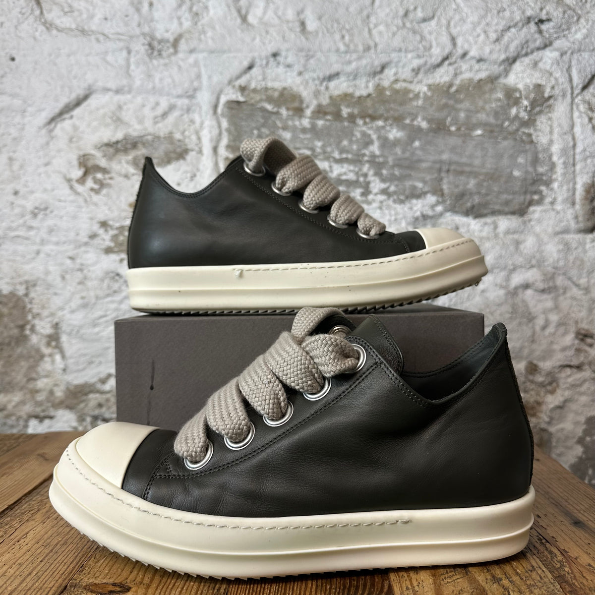 Rick Owens Jumbo Lace Bosco Milk Sneaker Sz 9 (42)