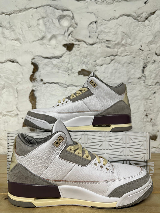 Air Jordan 3 A Ma Maniere White Sz 9 (10.5W)
