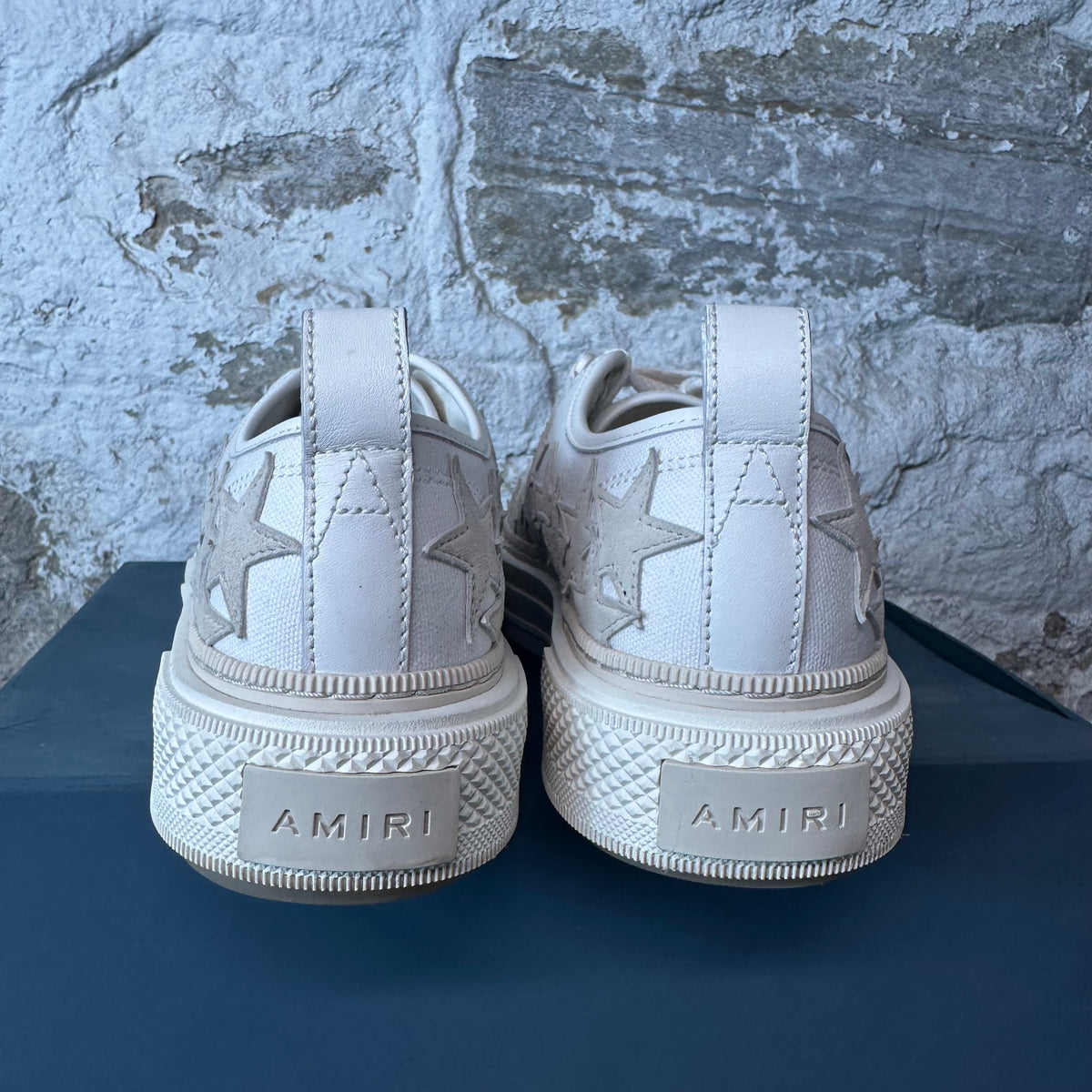 Amiri Beige Star Cream Court Sneaker Sz 8 (41)
