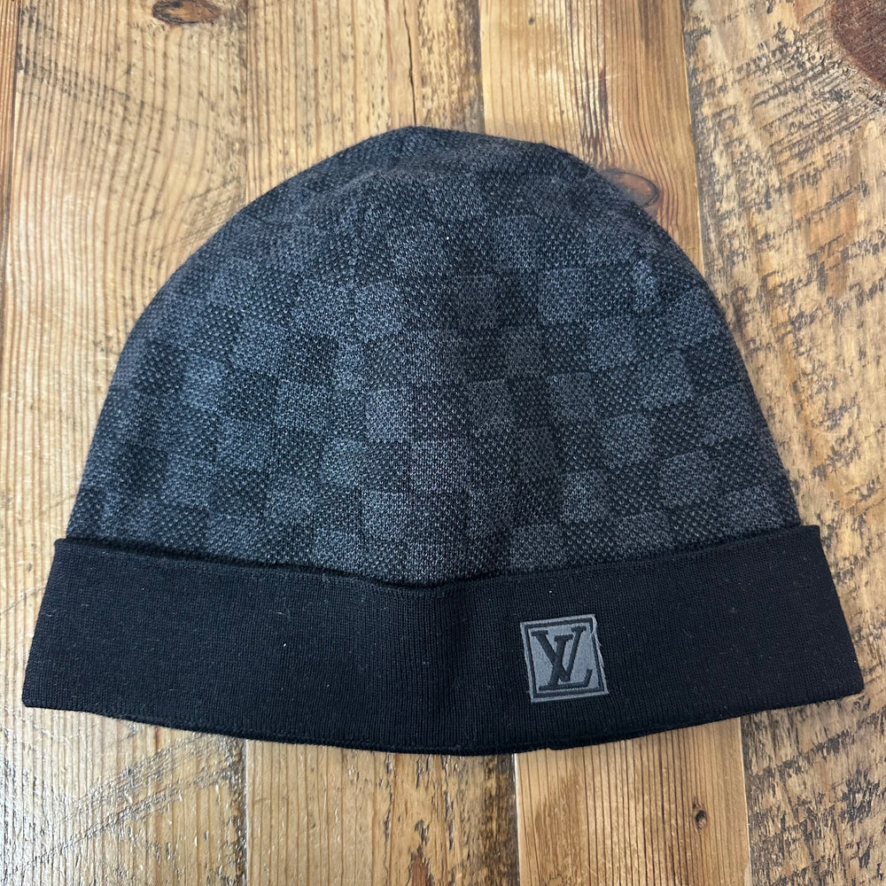 Louis Vuitton Damier Graphite Initiales Beanie W/ Box