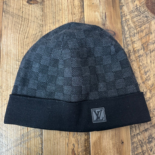 Louis Vuitton Damier Graphite Initiales Beanie W/ Box